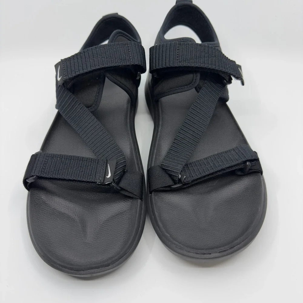 Nike Vista Sandal‎ Mens 13 Black Trail Hiking Shoes Adjustable Hook Loop Straps